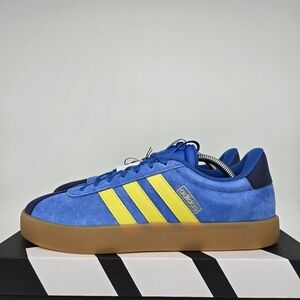 adidas Men's VL Court 3.0 JP5286 Bright Royal Pure Sulfur Shoes Size 9 New